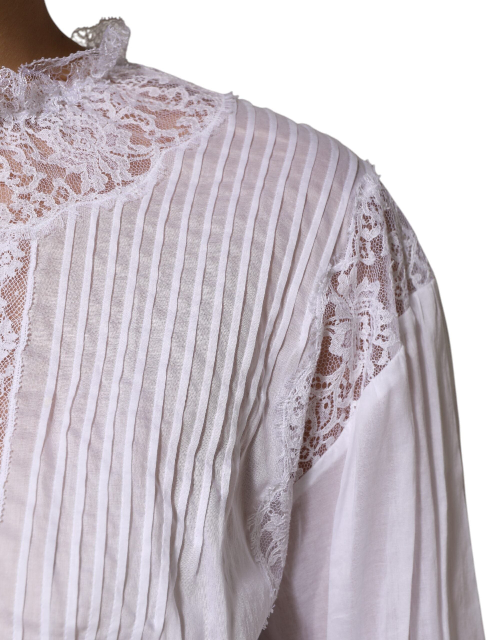 Dolce & Gabbana 78% Cotton blouse in white — view 5
