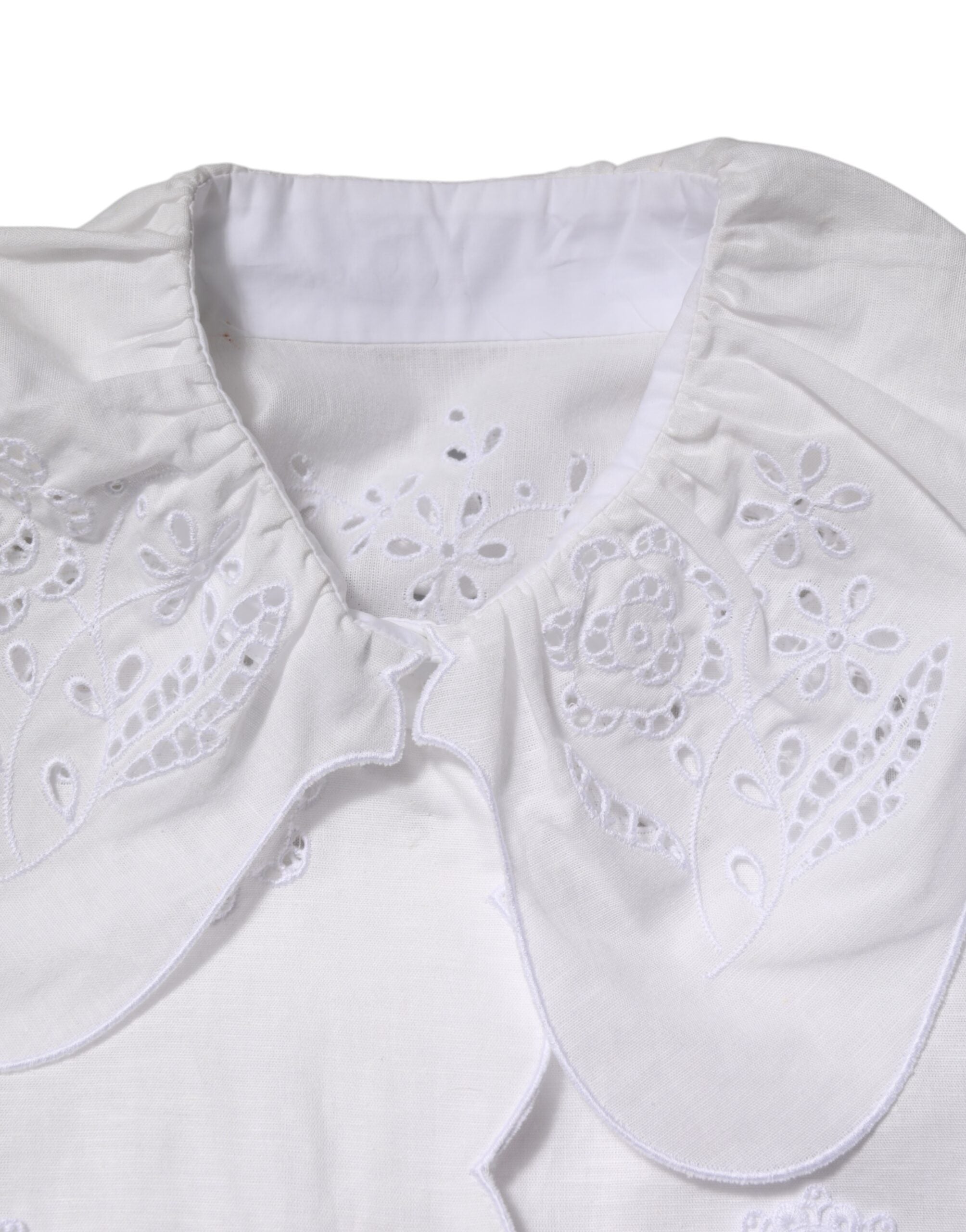 Dolce & Gabbana 88% Cotton 11% Linen 1% Polyester blouse in white — view 6