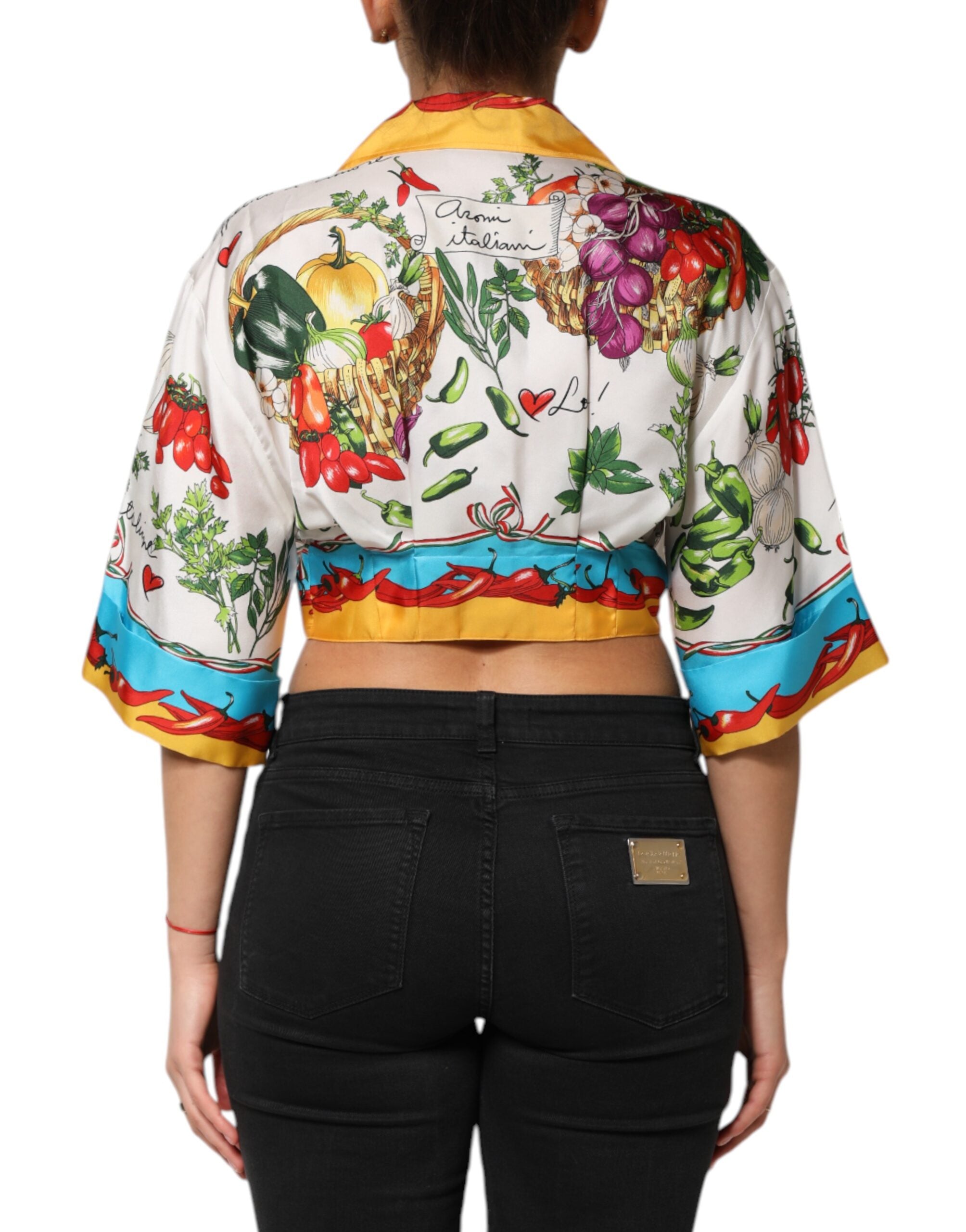 Dolce & Gabbana 100% Silk blouse in multicolor — view 4