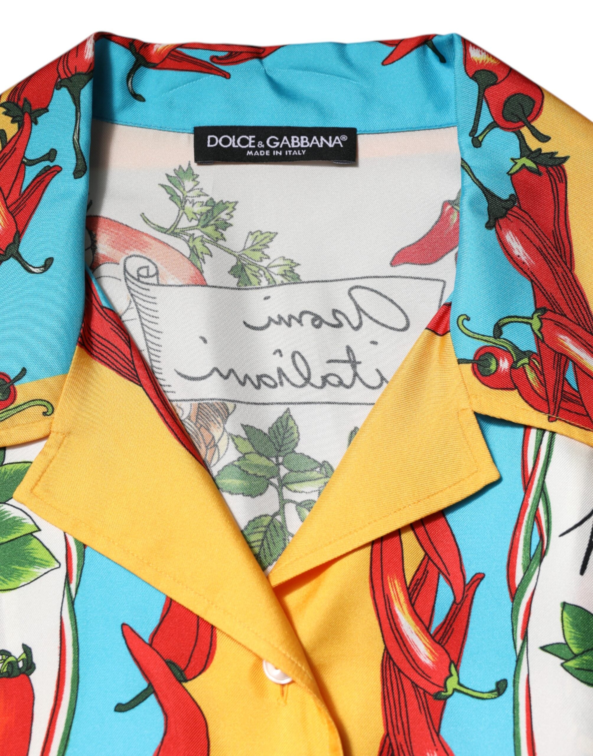 Dolce & Gabbana 100% Silk blouse in multicolor — view 6
