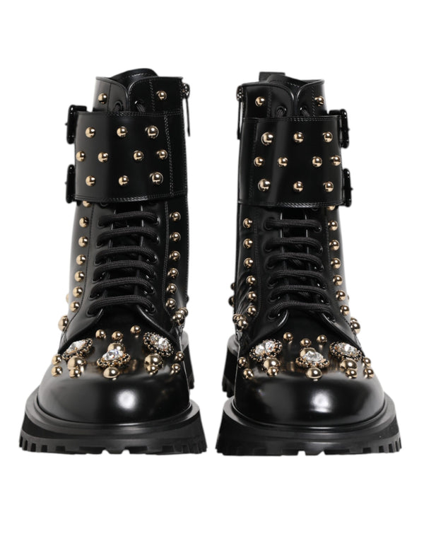 Dolce & Gabbana 100% Calfskin Leather boots in black
