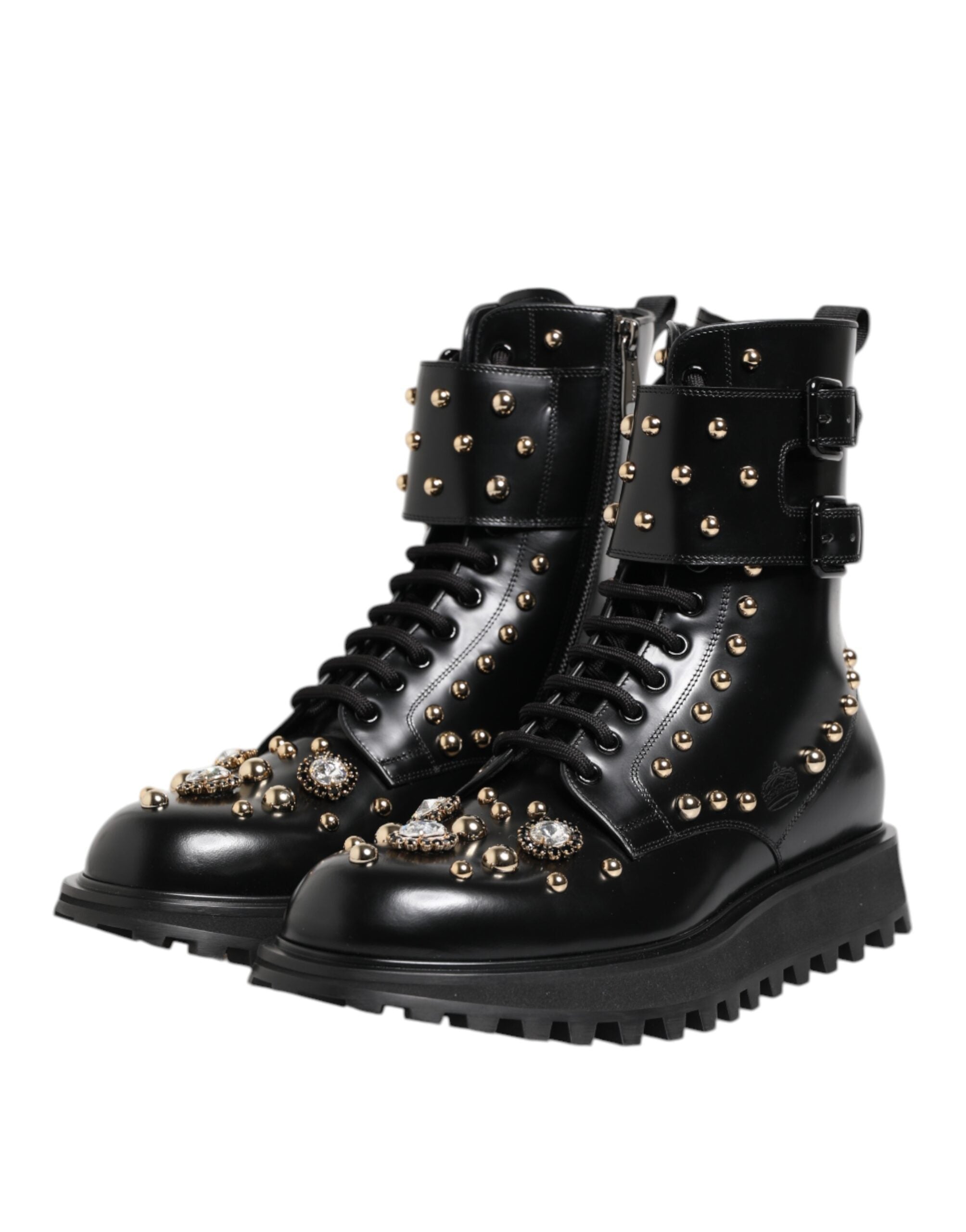 Dolce & Gabbana 100% Calfskin Leather boots in black — view 3