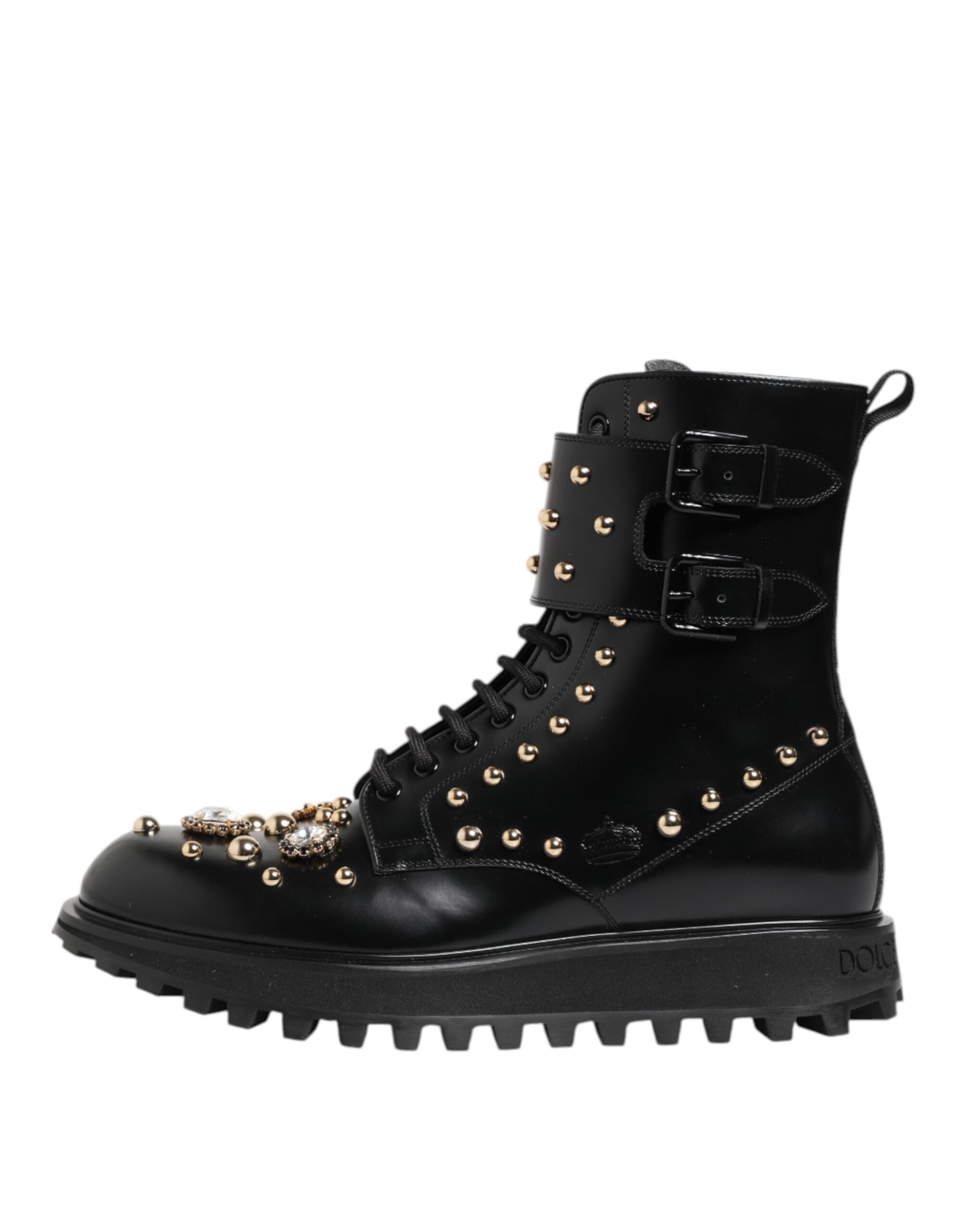 Dolce & Gabbana 100% Calfskin Leather boots in black — view 5