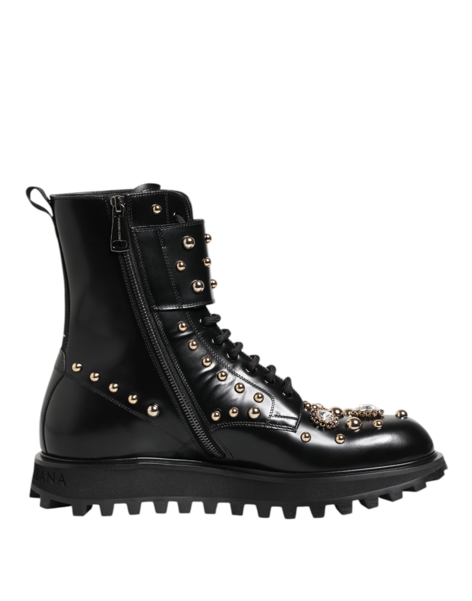Dolce & Gabbana 100% Calfskin Leather boots in black — view 7