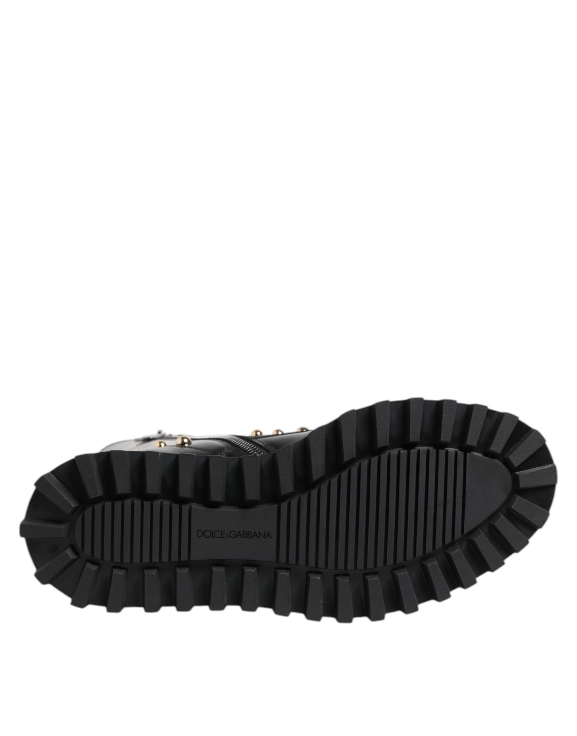 Dolce & Gabbana 100% Calfskin Leather boots in black — view 8