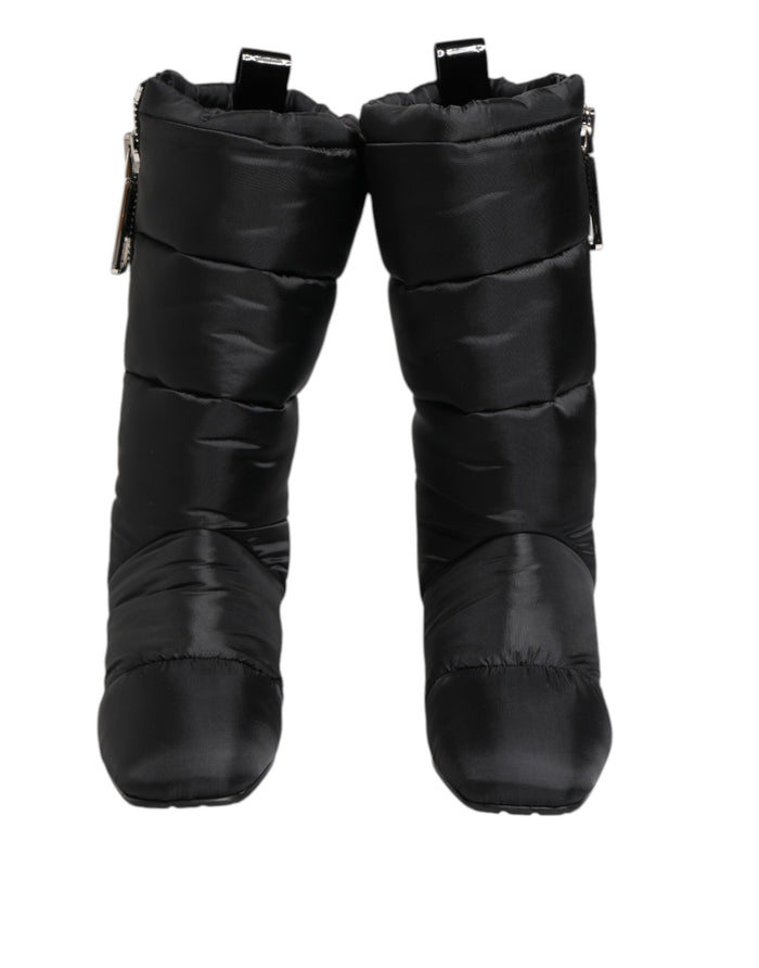 Dolce & Gabbana 70% Polyester boot in black