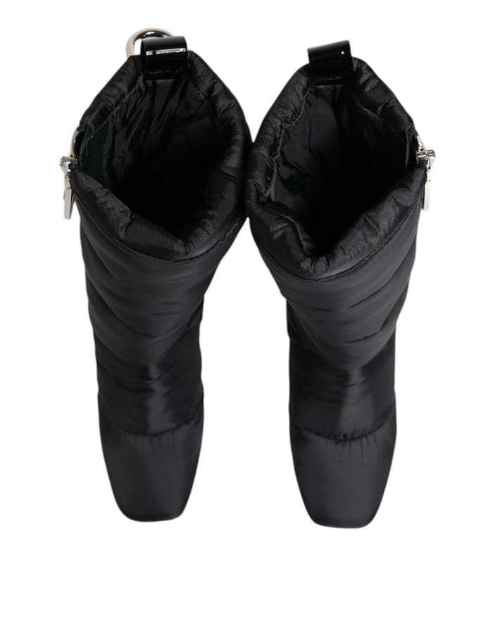 Dolce & Gabbana 70% Polyester boot in black — view 2