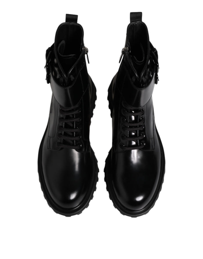 Dolce & Gabbana 100% Calf Leather boots in black — view 2