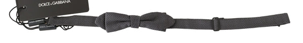 Dolce & Gabbana 100% Silk bow tie in gray
