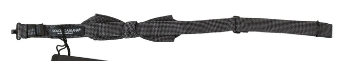 Dolce & Gabbana 100% Silk bow tie in gray — view 2