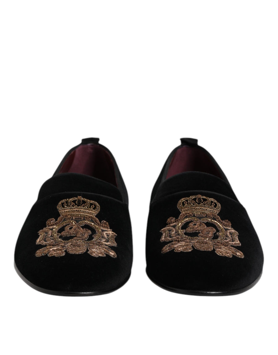 Dolce & Gabbana 60% Cotton loafer in black