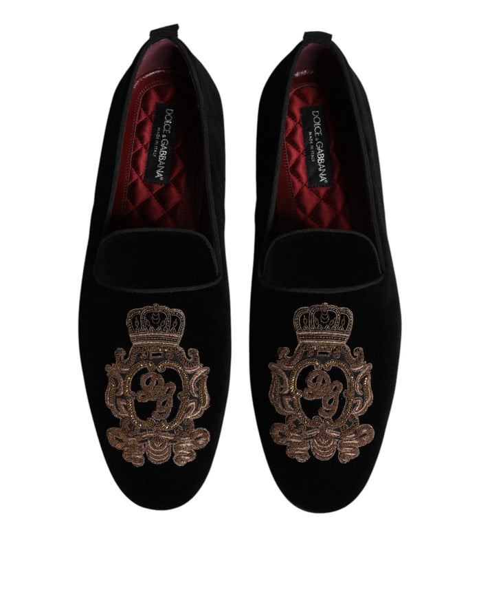 Dolce & Gabbana 60% Cotton loafer in black — view 2