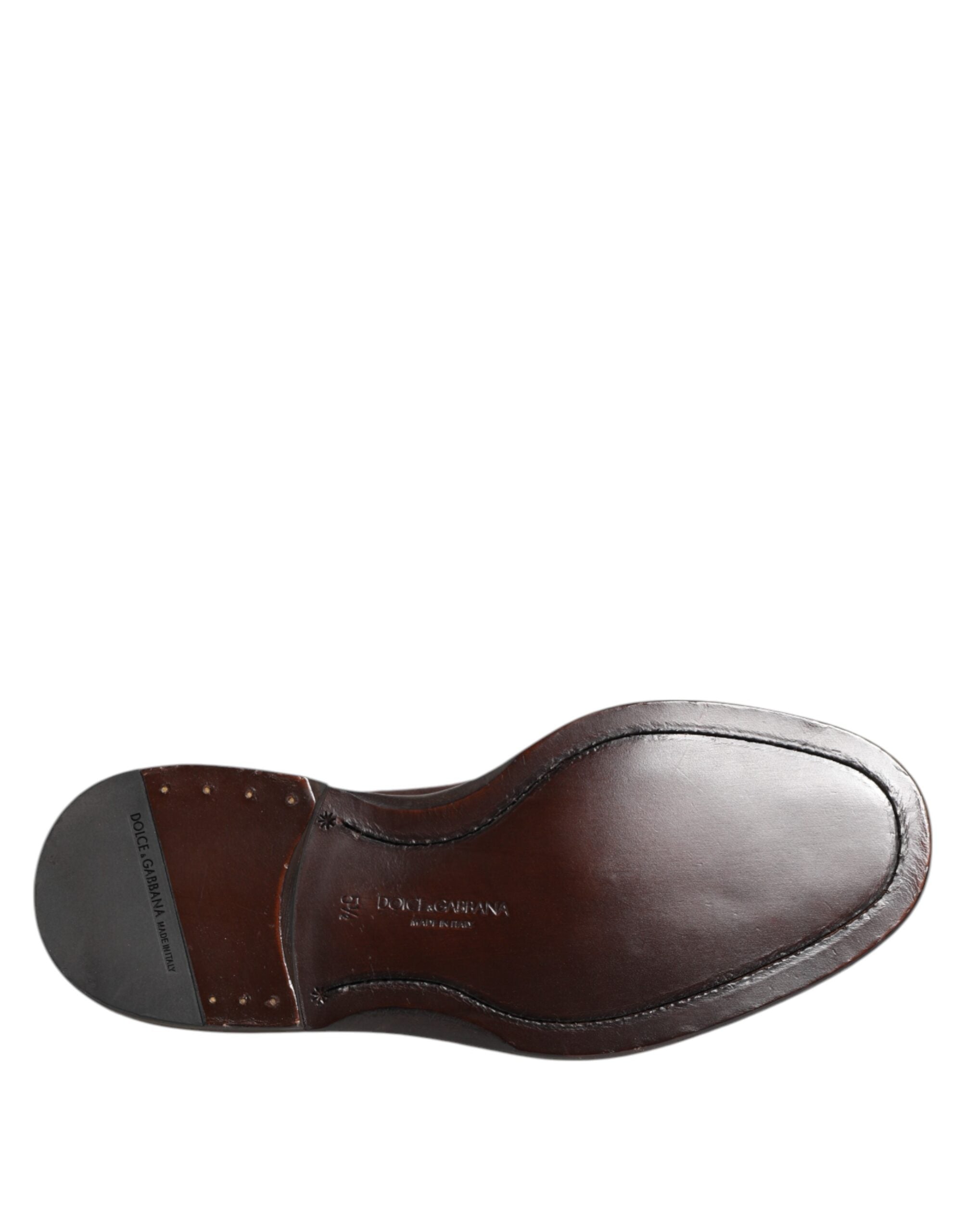 Dolce & Gabbana 100% Capra oxford in brown — view 8