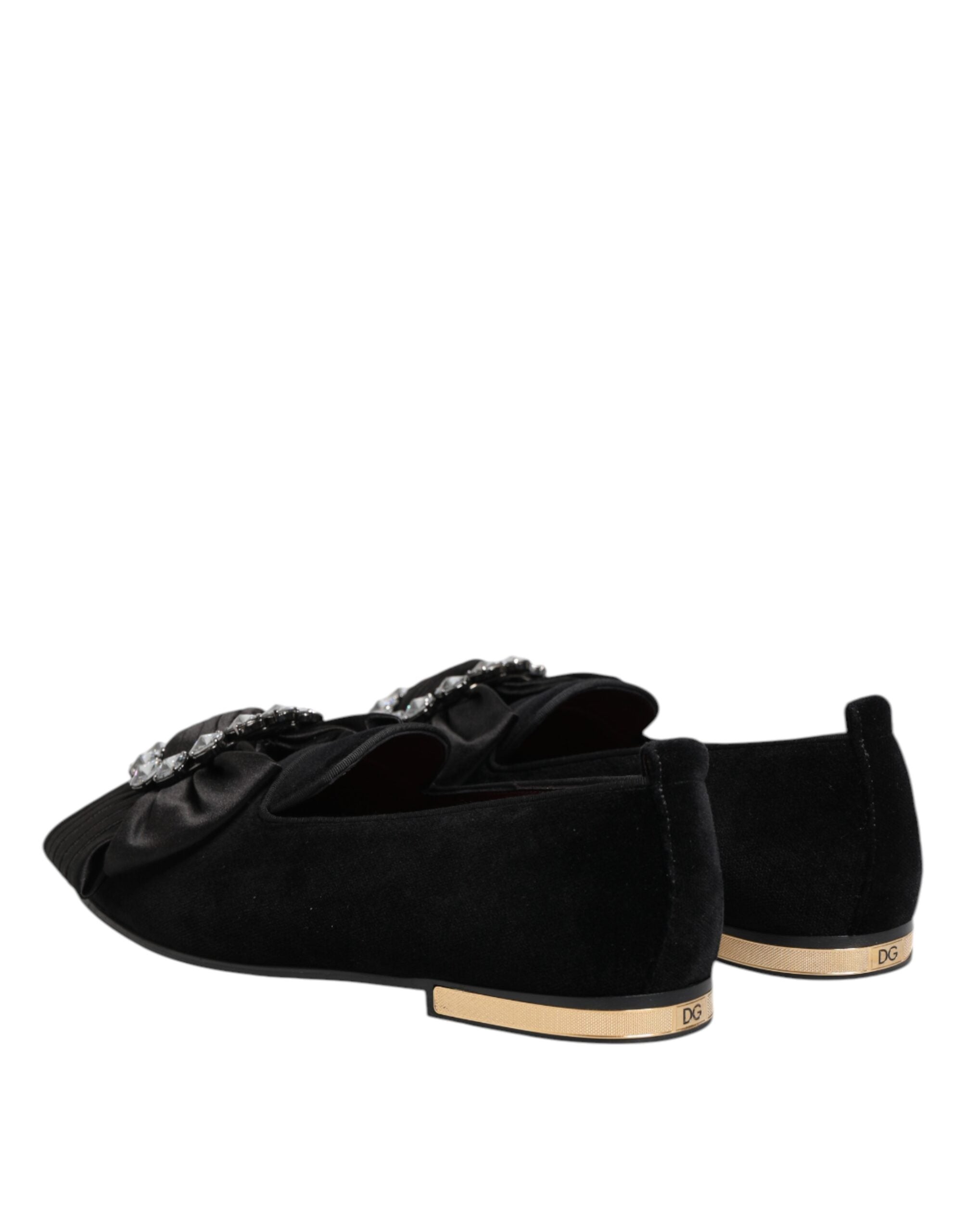 Dolce & Gabbana 90% Cotton loafer in black — view 4