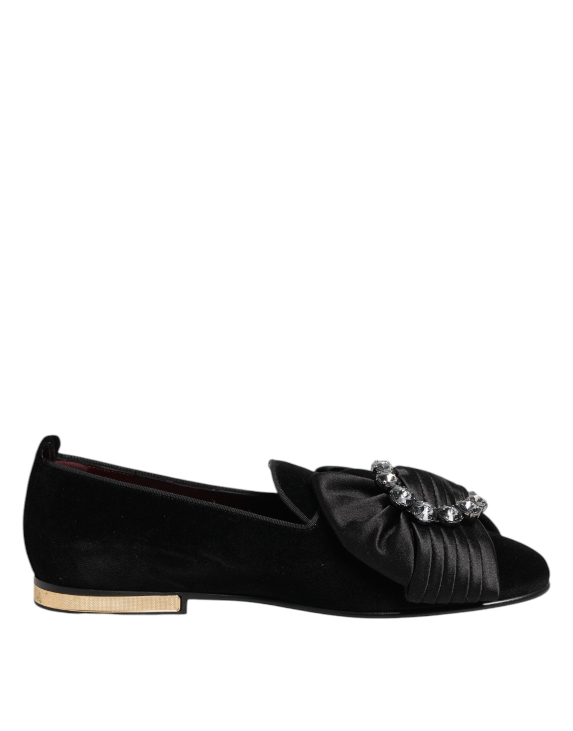 Dolce & Gabbana 90% Cotton loafer in black — view 6