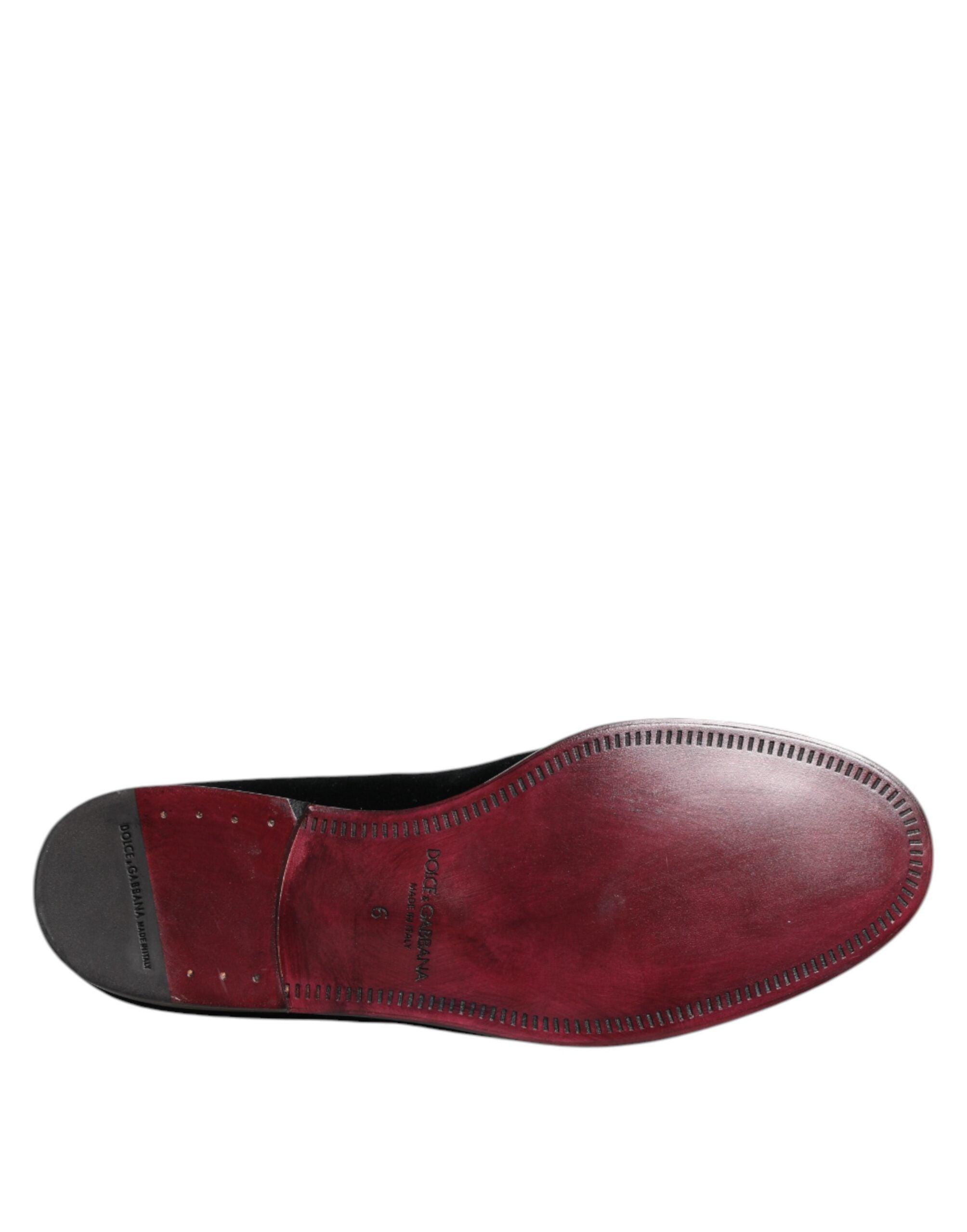 Dolce & Gabbana 100% Cotton loafers in black — view 8