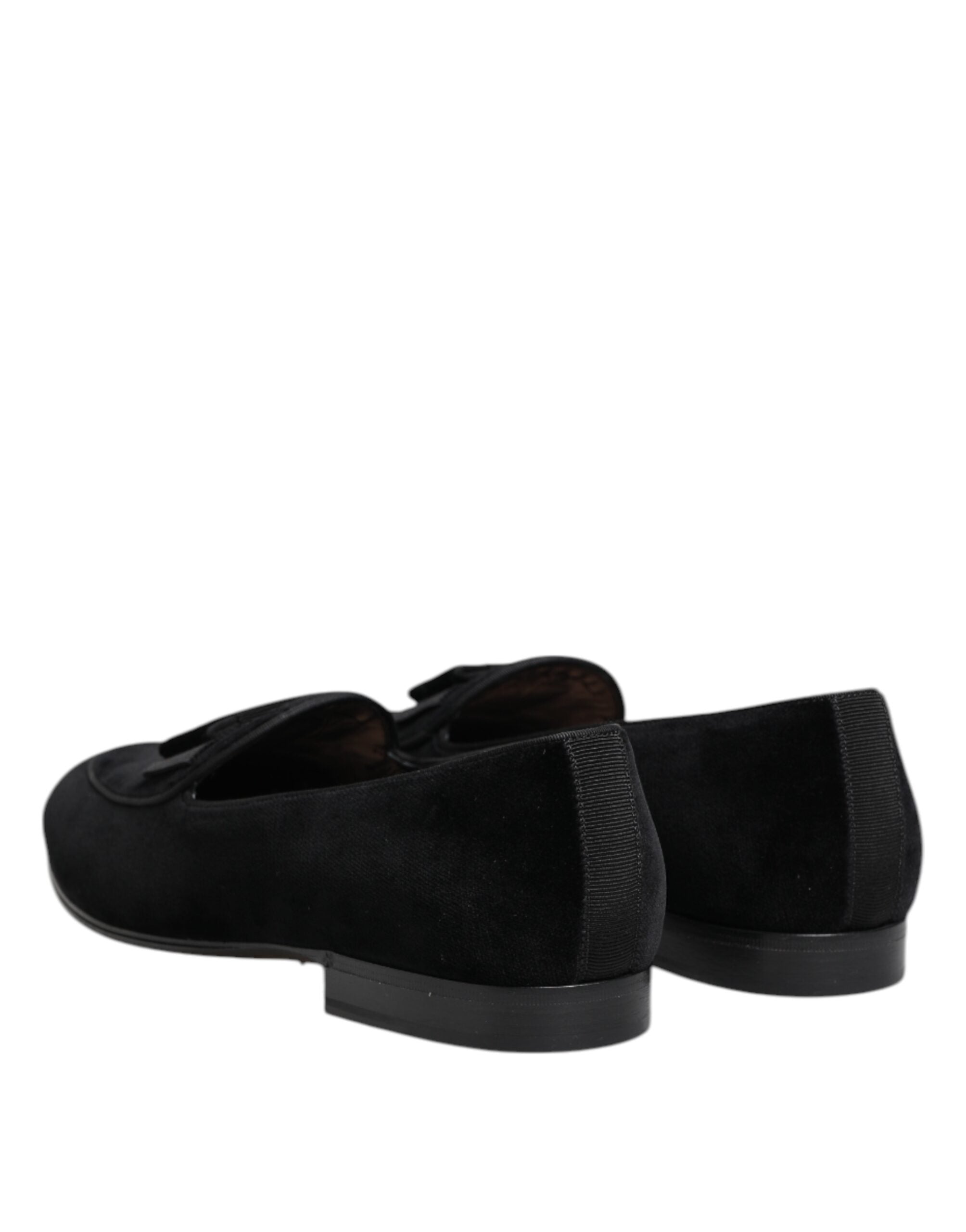 Dolce & Gabbana 64% Cotton loafer in black — view 4
