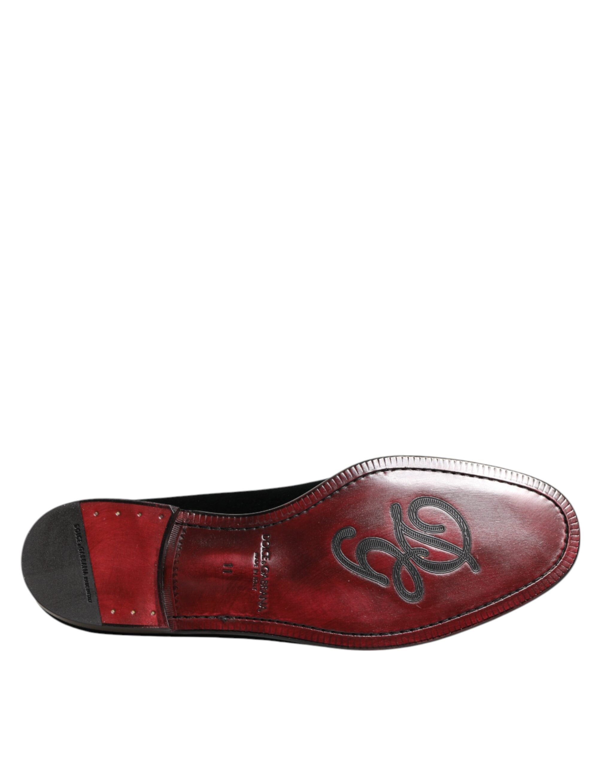 Dolce & Gabbana 53% Viscose loafer in black — view 8