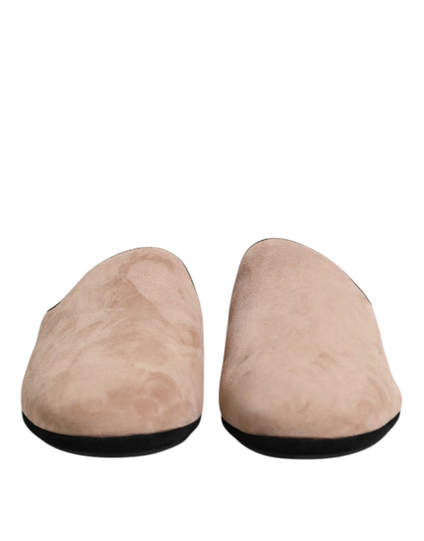 Dolce & Gabbana 100% Capra Leather slipper in beige