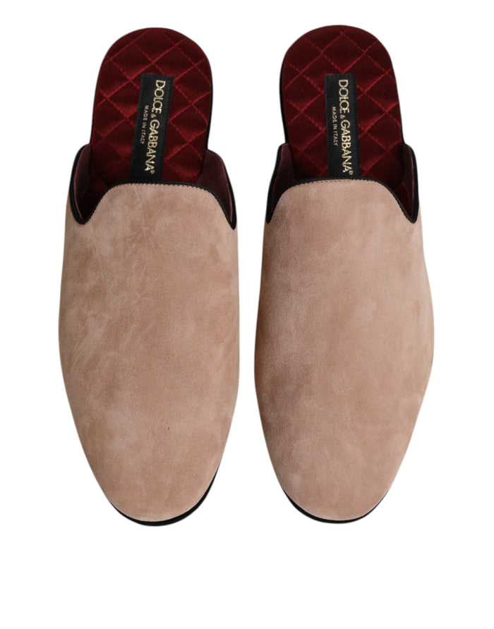 Dolce & Gabbana 100% Capra Leather slipper in beige — view 2