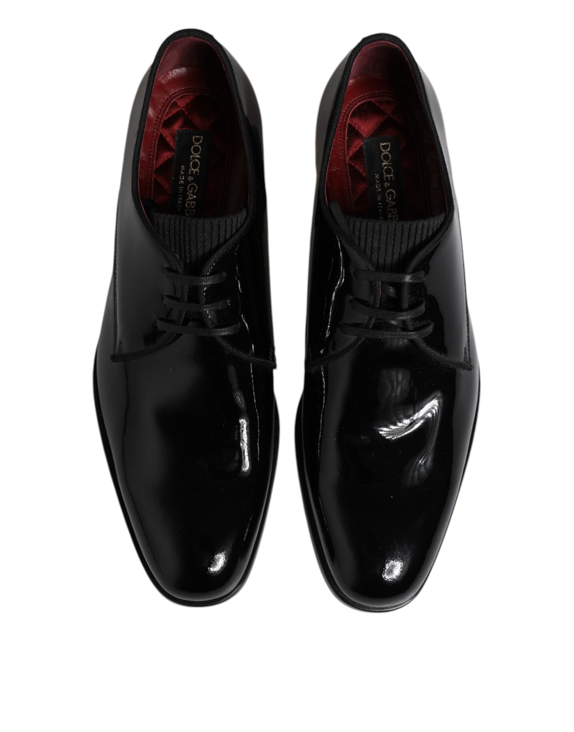 Dolce & Gabbana 100% Calfskin Leather derby shoe in black — view 2
