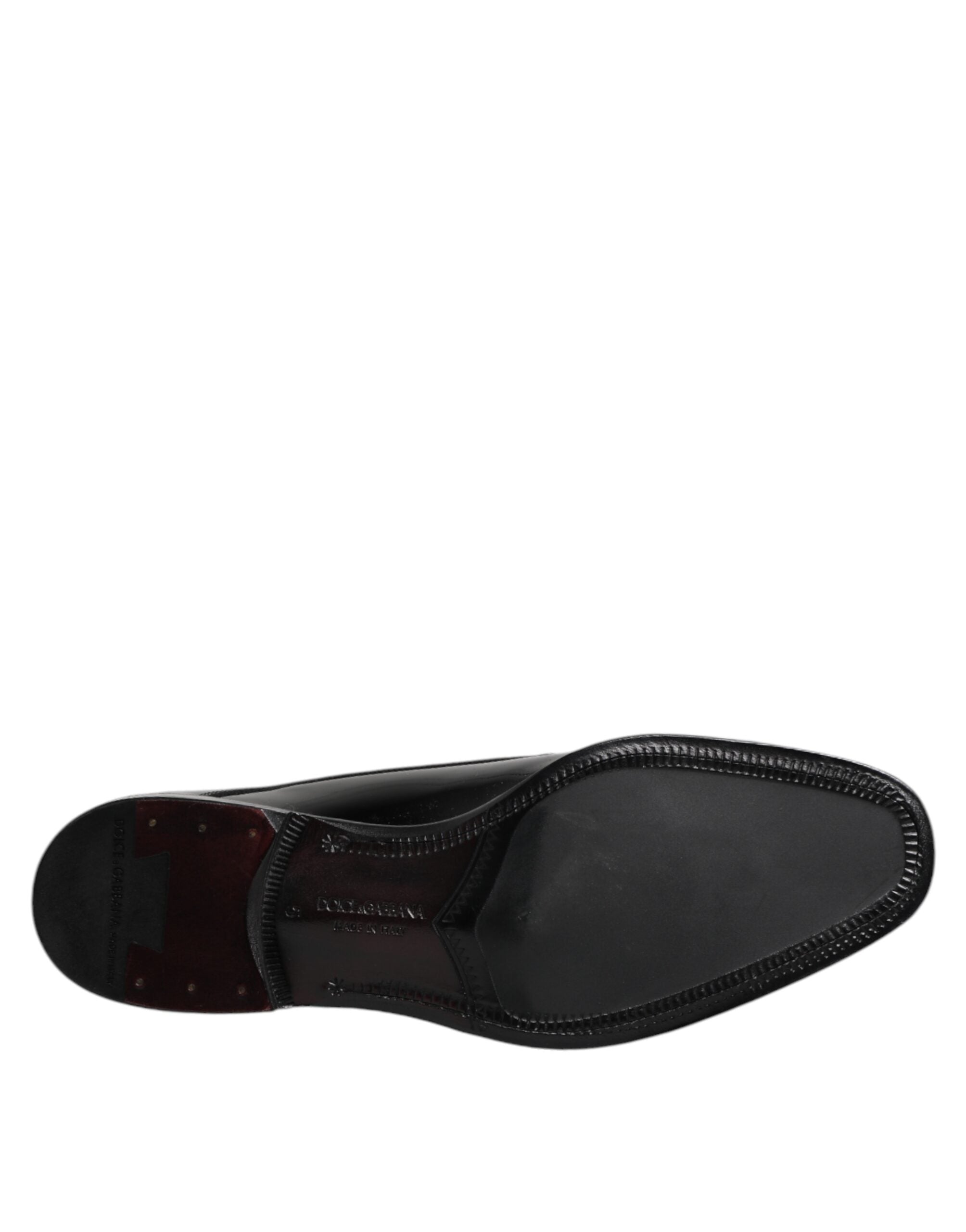 Dolce & Gabbana 100% Calfskin Leather derby shoe in black — view 8