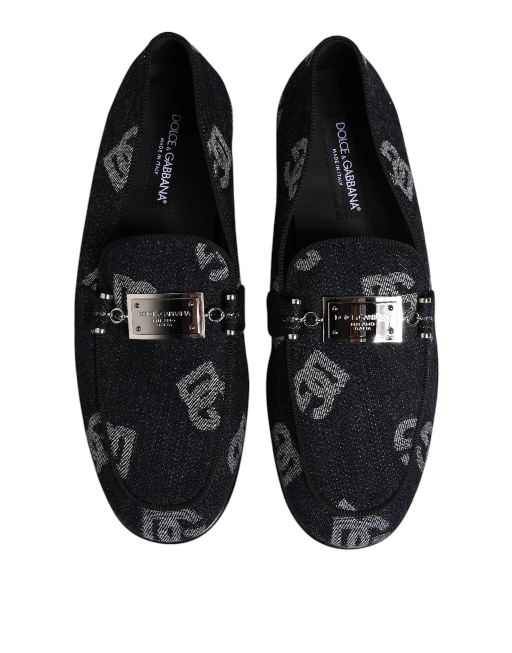 Dolce & Gabbana 98% Cotton loafer in black — view 2