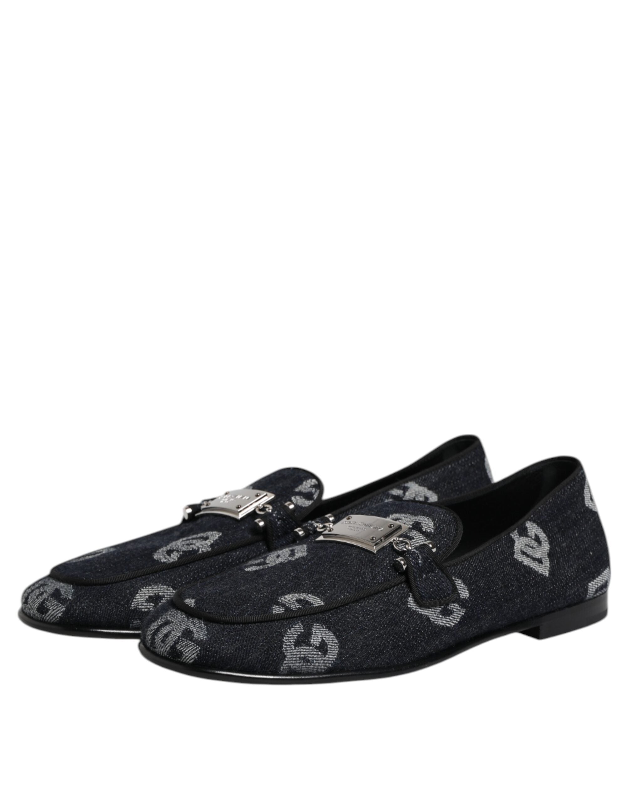 Dolce & Gabbana 98% Cotton loafer in black — view 3