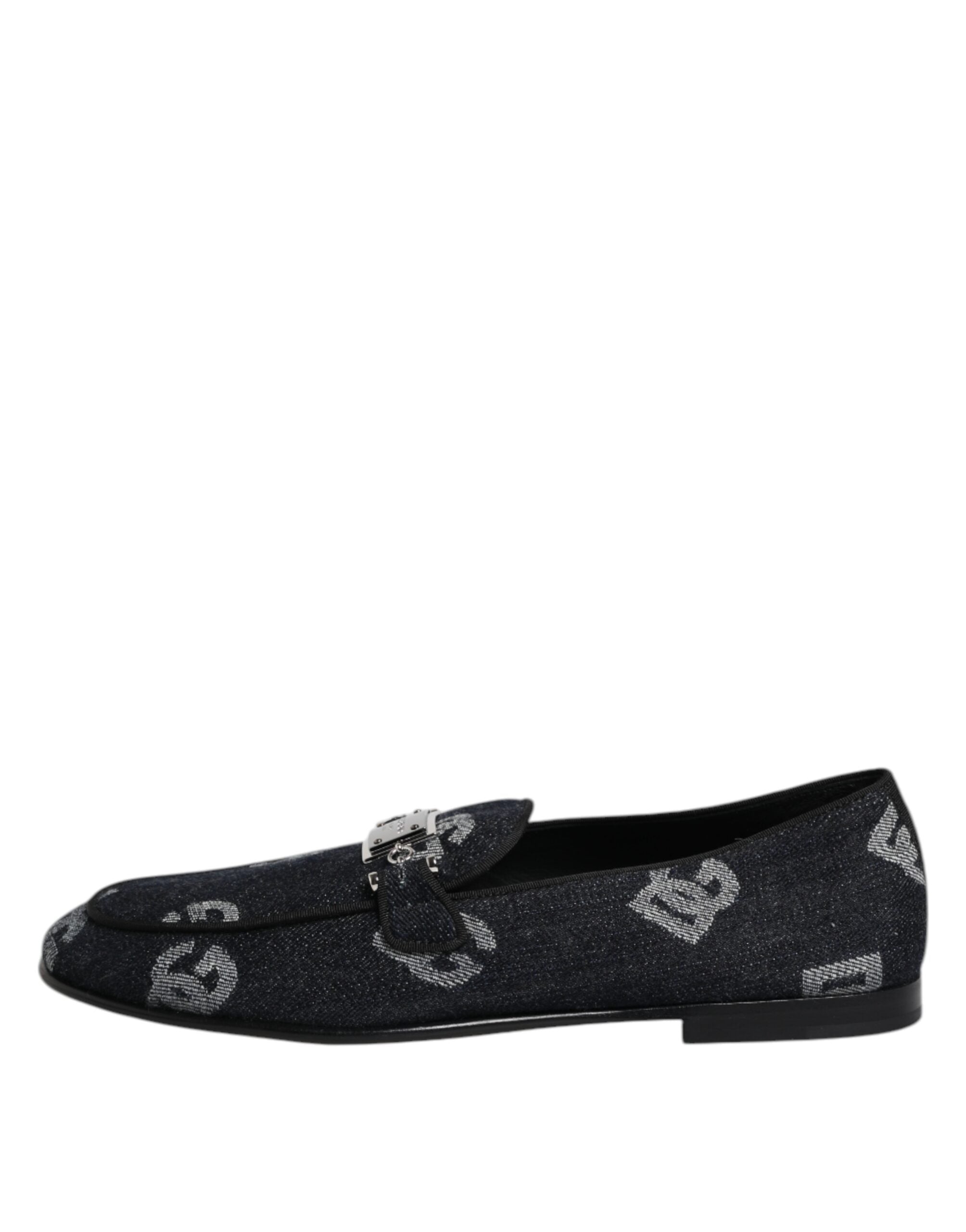 Dolce & Gabbana 98% Cotton loafer in black — view 5