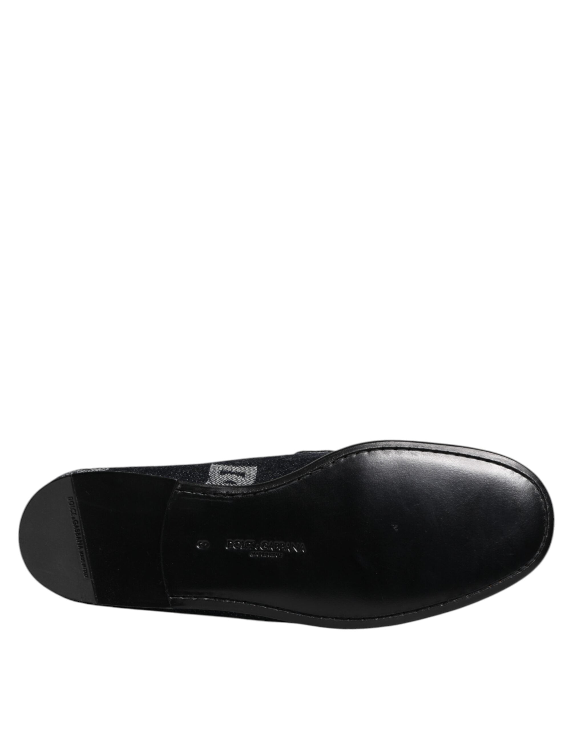 Dolce & Gabbana 98% Cotton loafer in black — view 8