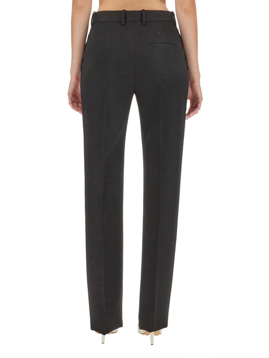 Tailored Wool Pants Black Trousers