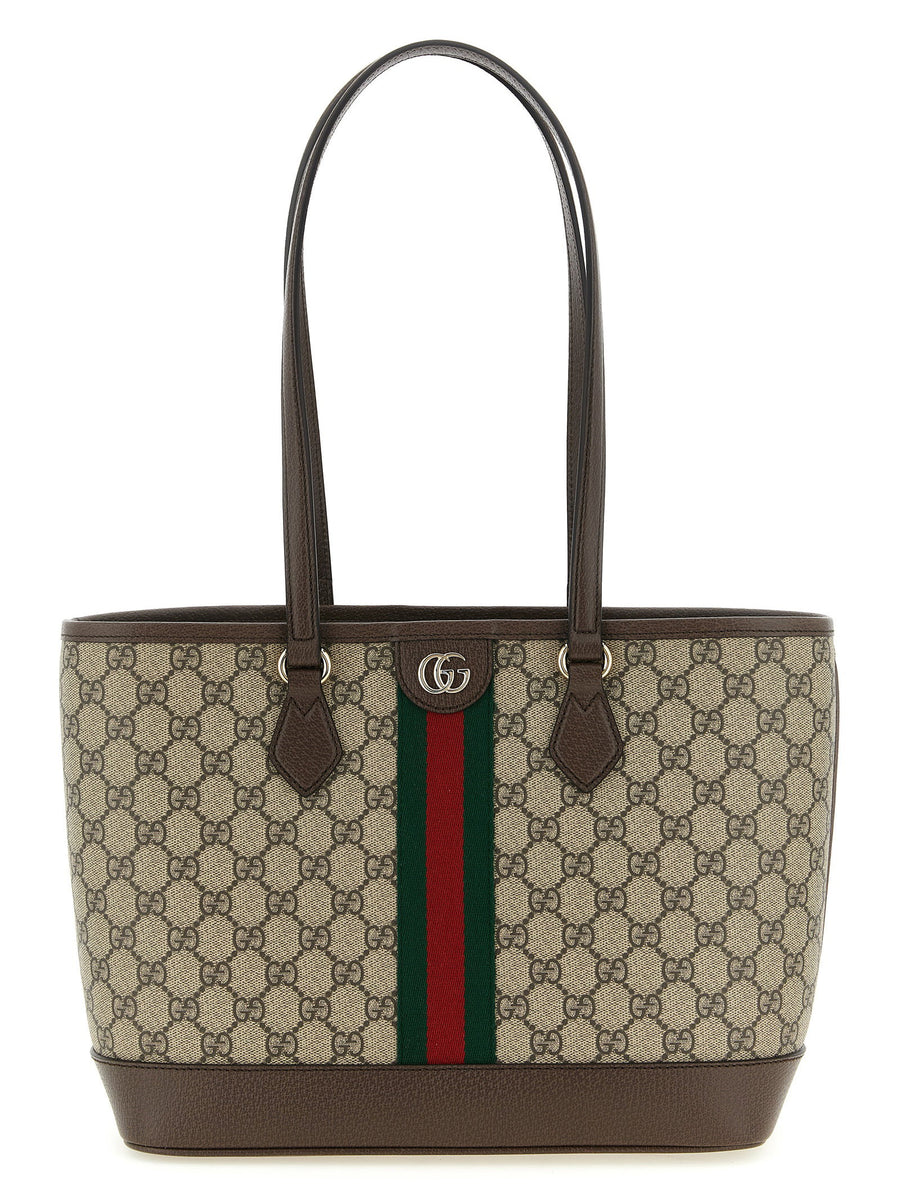 Gucci Ophidia Shoulder Bag — Beige