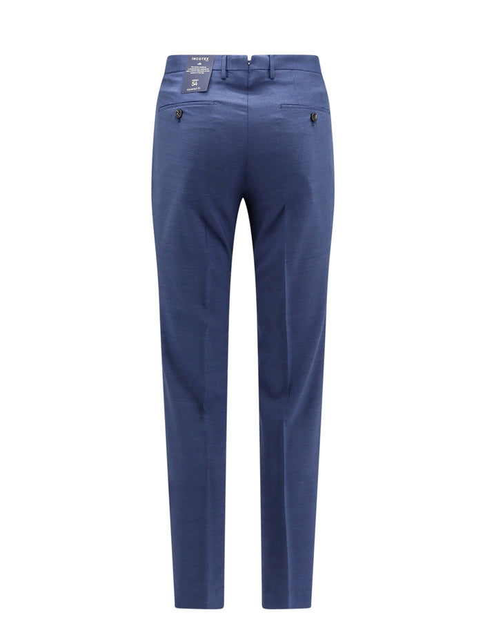 Incotex Rtw Blue Lana Vergine