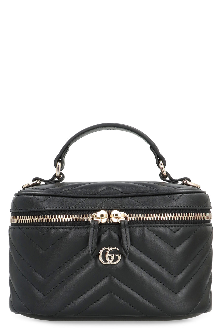 Handbag Gg Marmont Leather Mini Black Calf Handbags