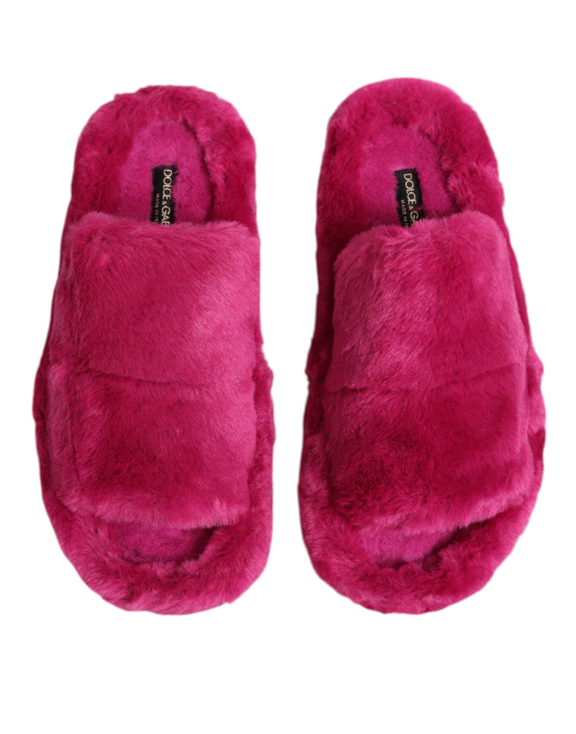 Dolce & Gabbana 85% Acrylic slipper in pink — view 2