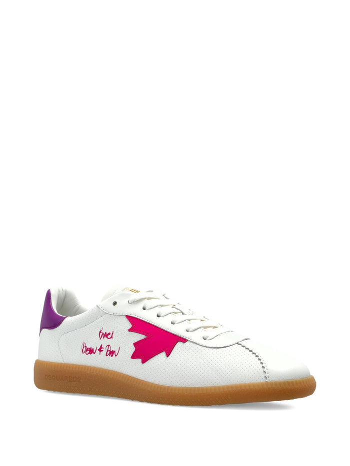 Sneakers Pink & Purple Nappa Leather | Calzature