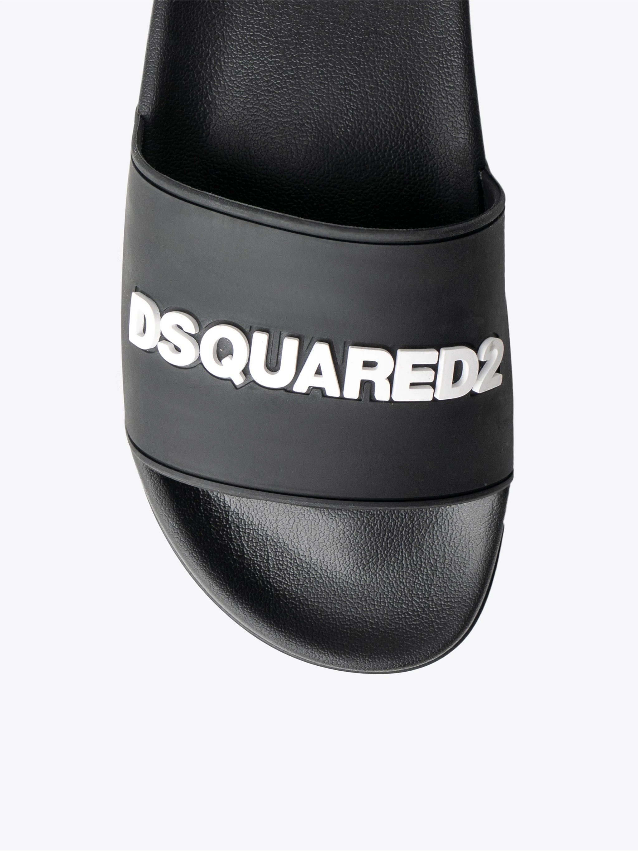 Flat Sandals Black Polyurethane | Calzature