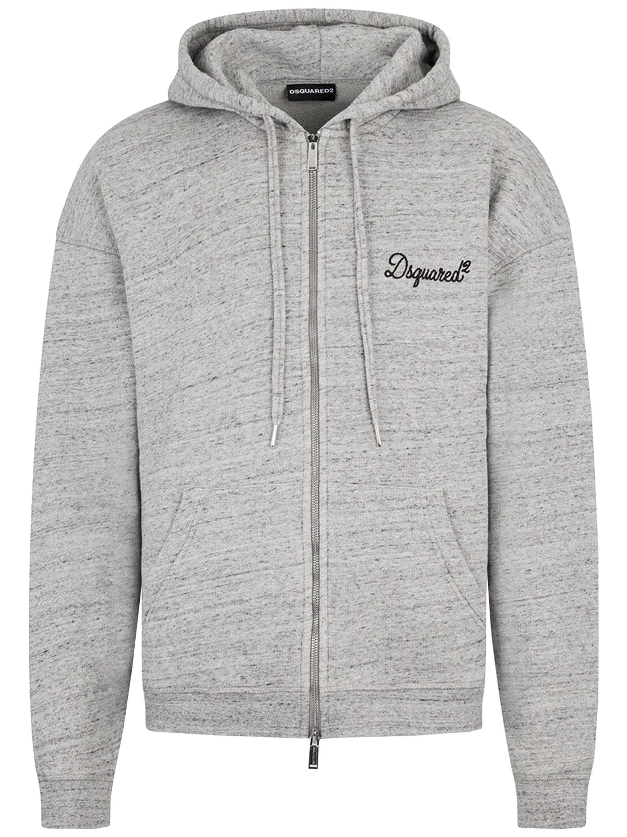 Felpa Con Zip Grey