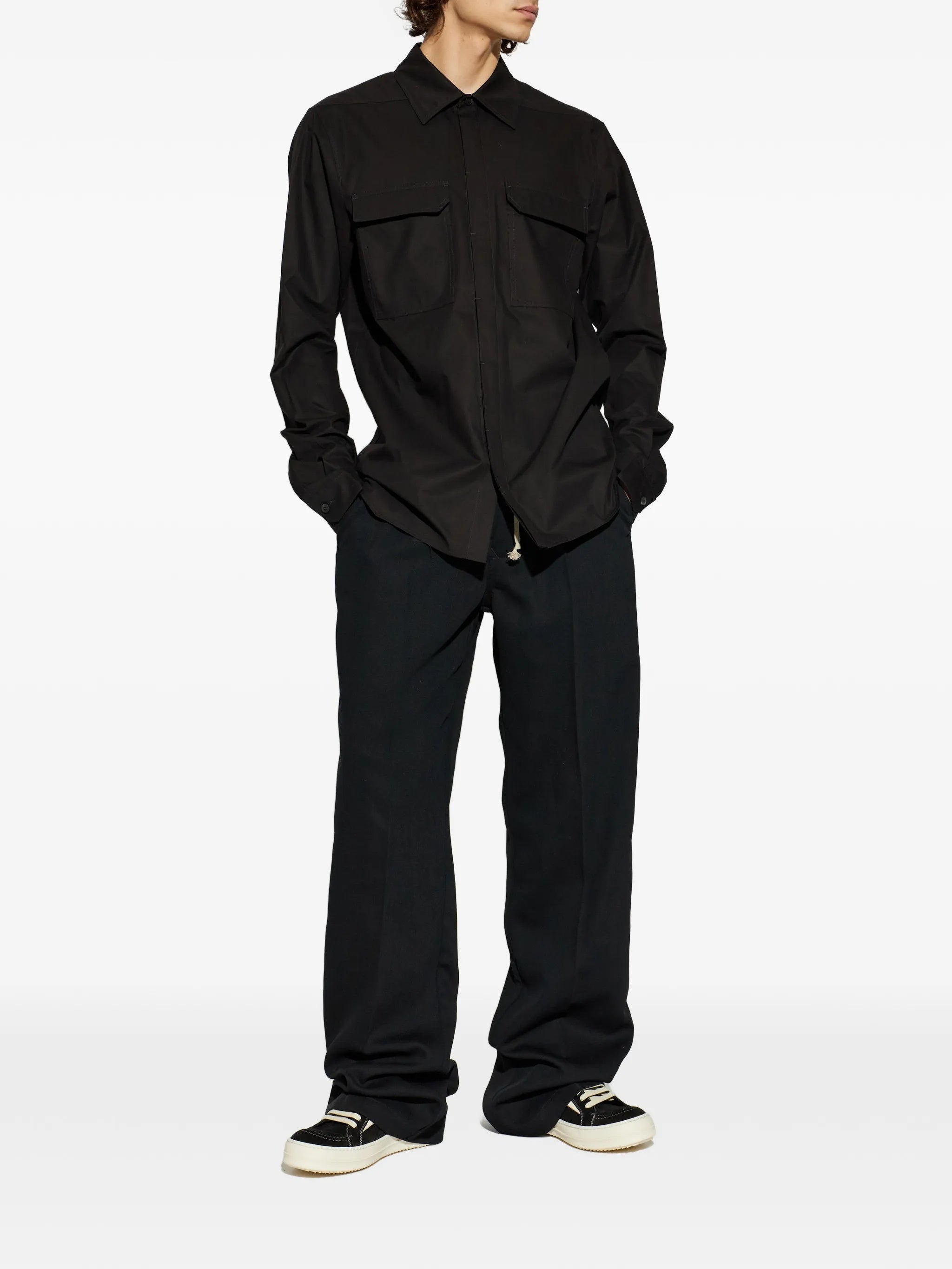 Dietrich Drawstring Black Pantaloni