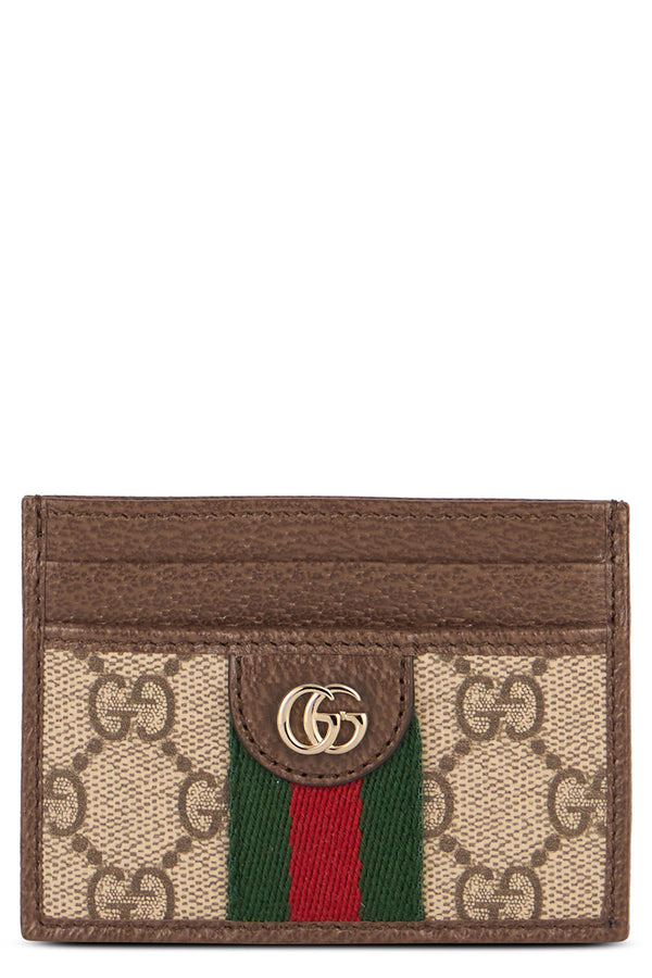 Cardholder Ophidia Gg Supreme Beige Polyurethane Wallets & Purses