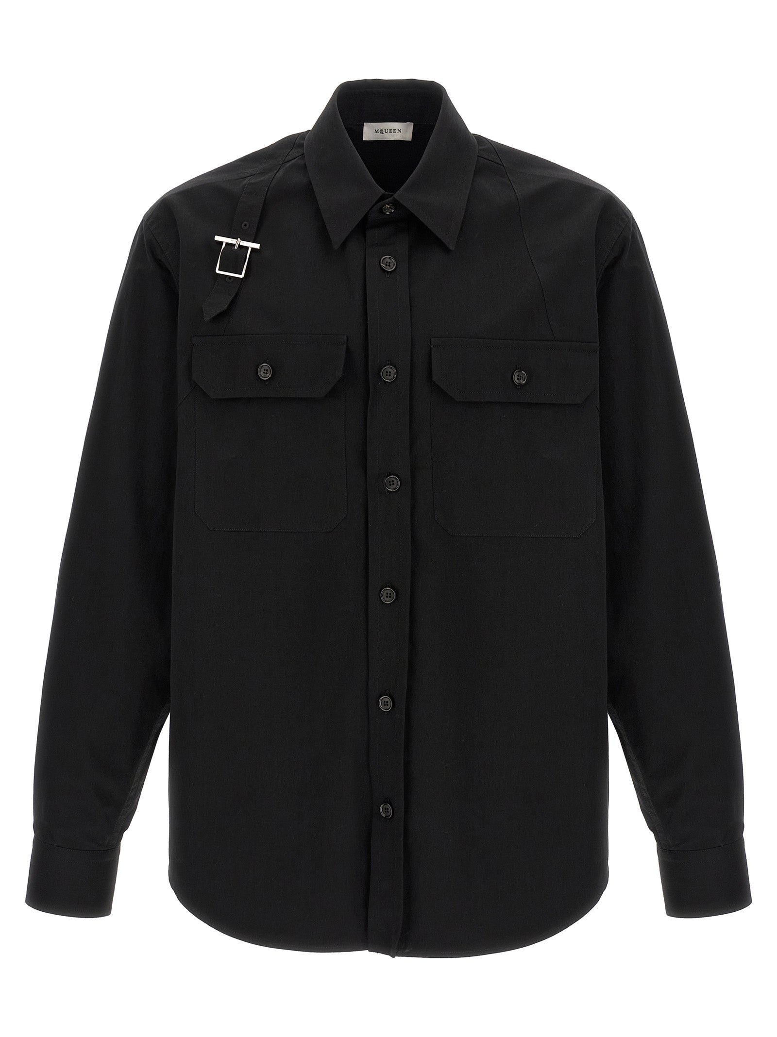 Harness Utility shirt Black Cotton Shirt, Blouse
