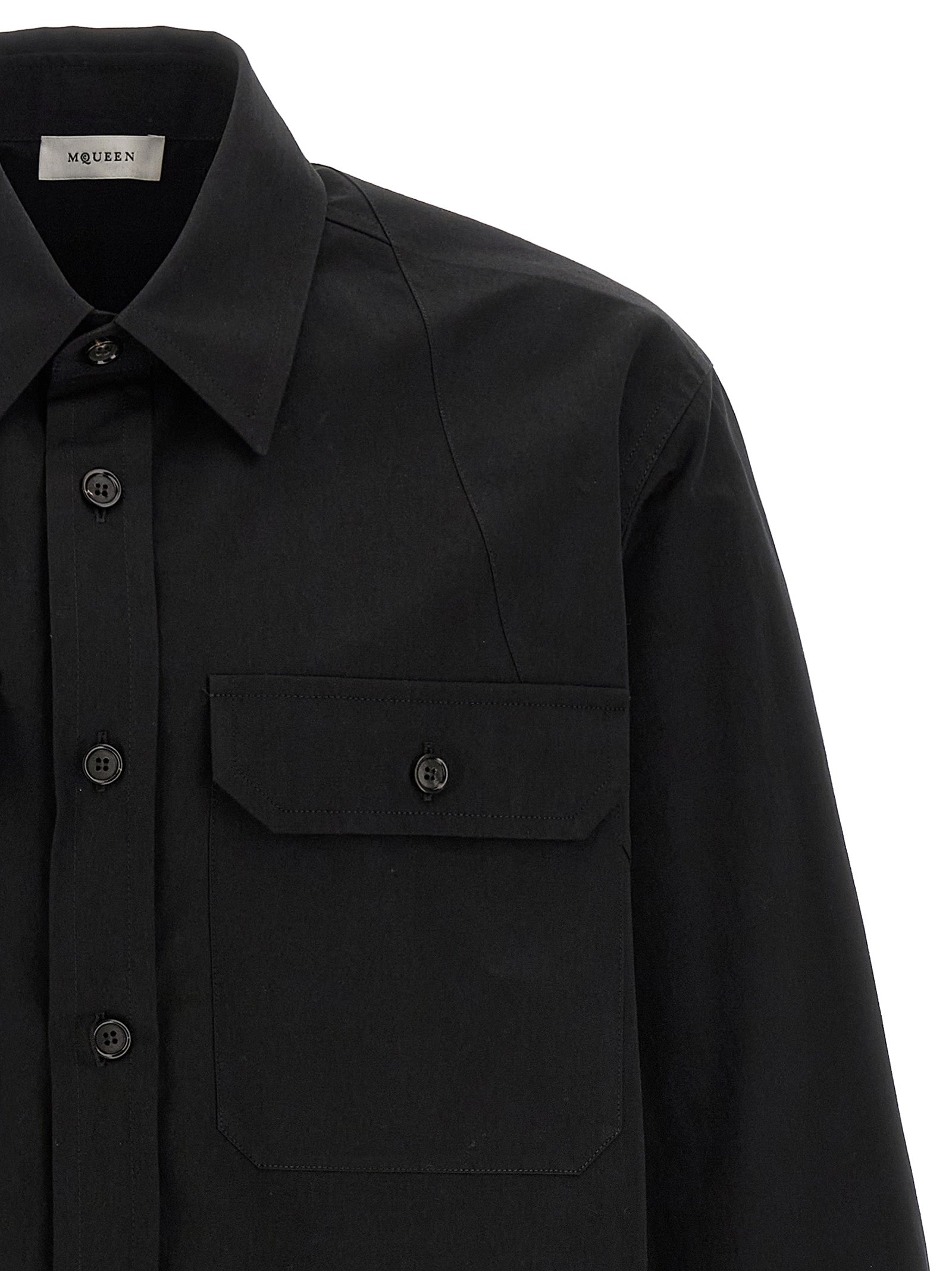 Harness Utility shirt Black Cotton Shirt, Blouse