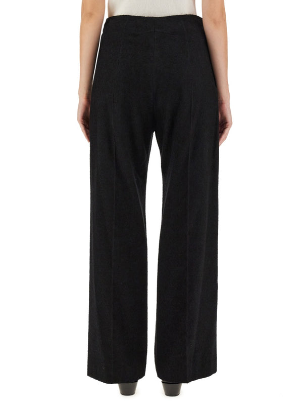 Iconic Pants Black Cotton Trousers