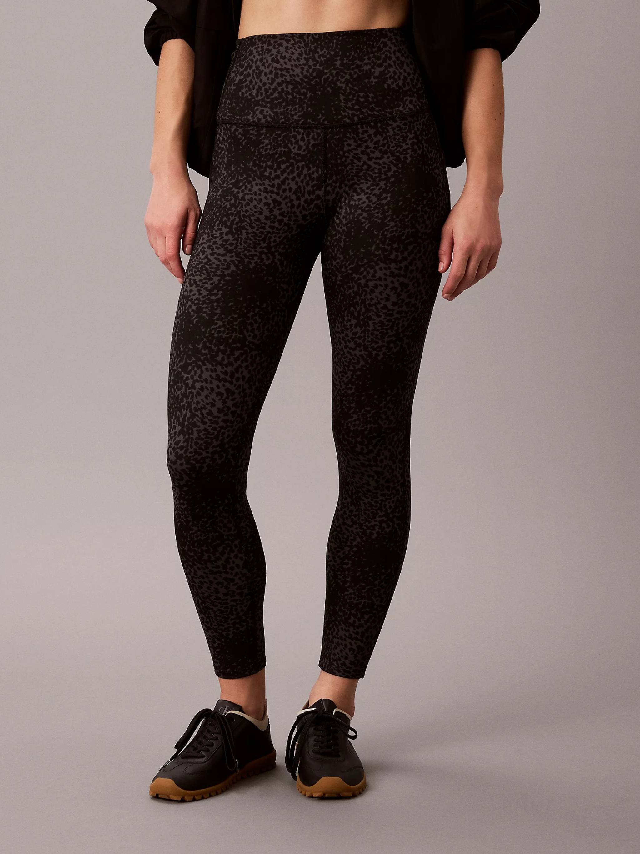 Printed Soft Sport 1.5 7-8 Tight Black Pantaloni