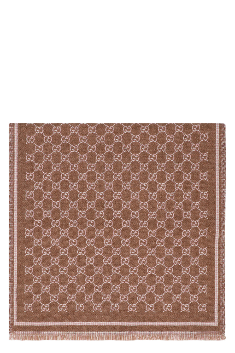 Wool Scarf Gg Beige Ebony Beige/ebony