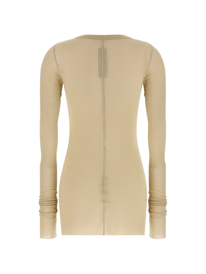 Rib Ls Tshirt Nude & Neutrals T-shirt