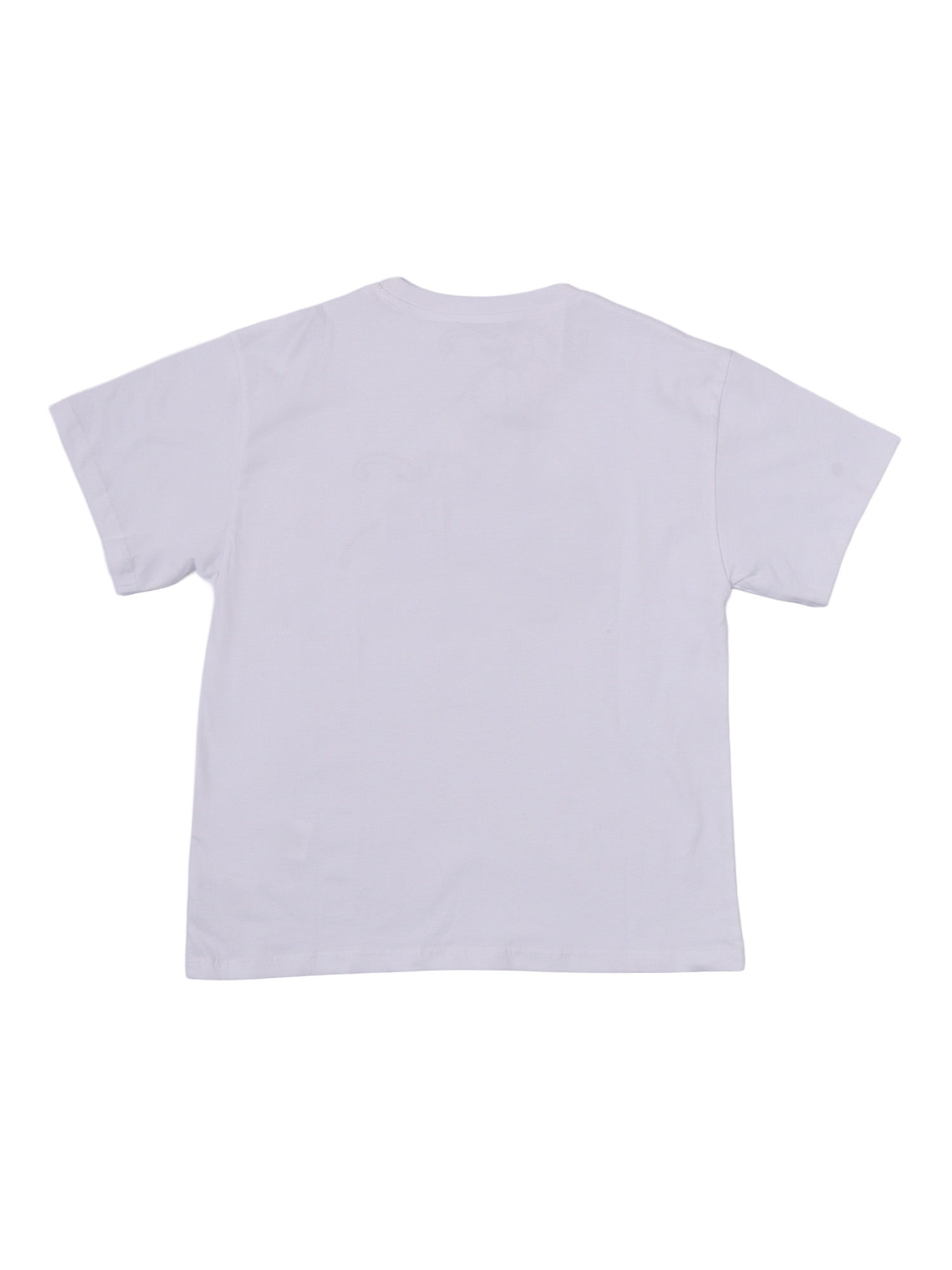 T-Shirt White Cotton Fabric 2 Short Sleeves