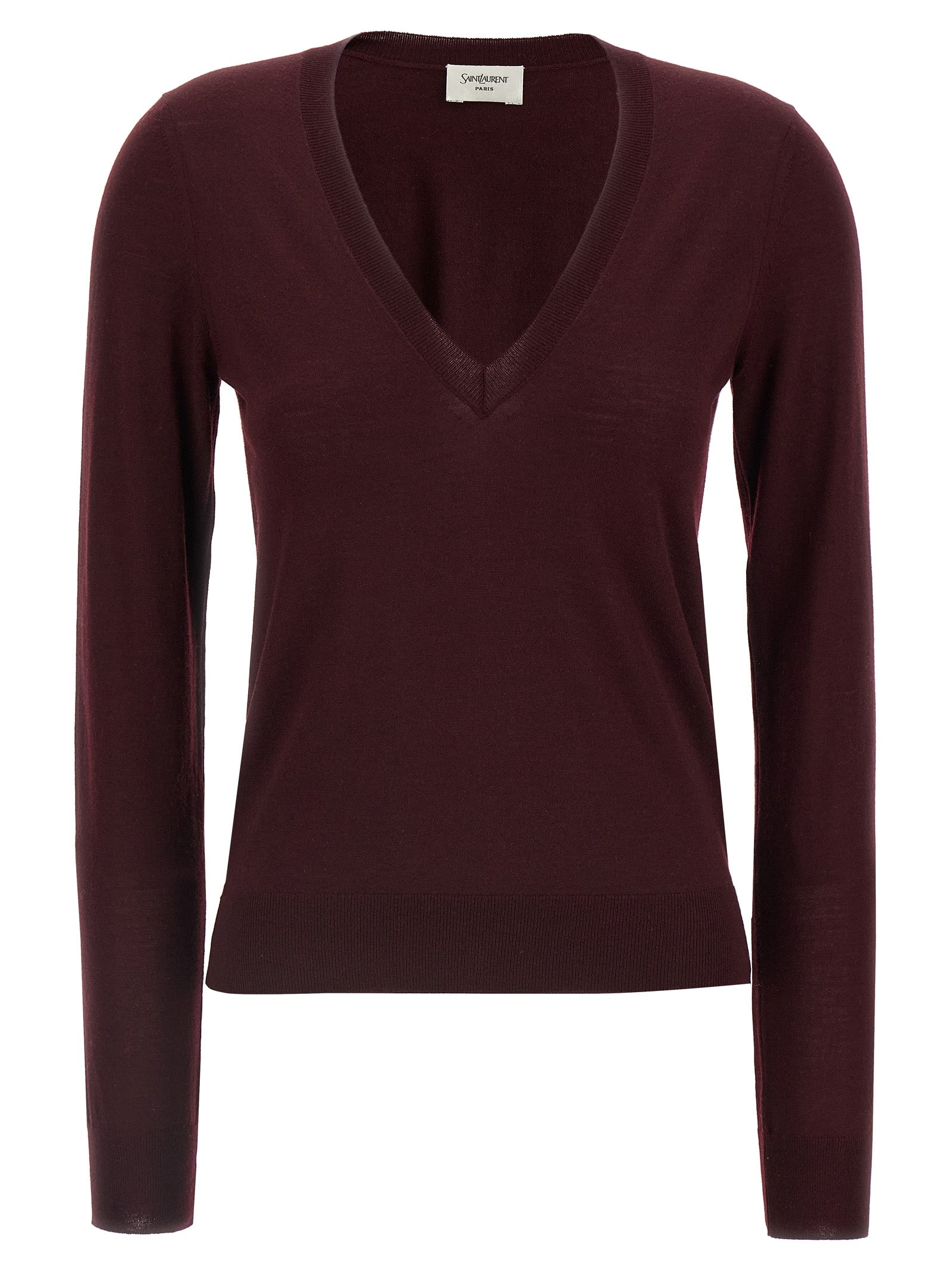 Wool sweater Bordeaux Virgin Sweater, Cardigans