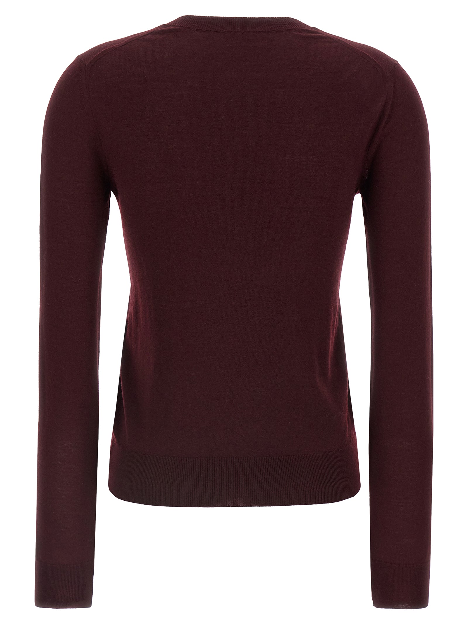 Wool sweater Bordeaux Virgin Sweater, Cardigans