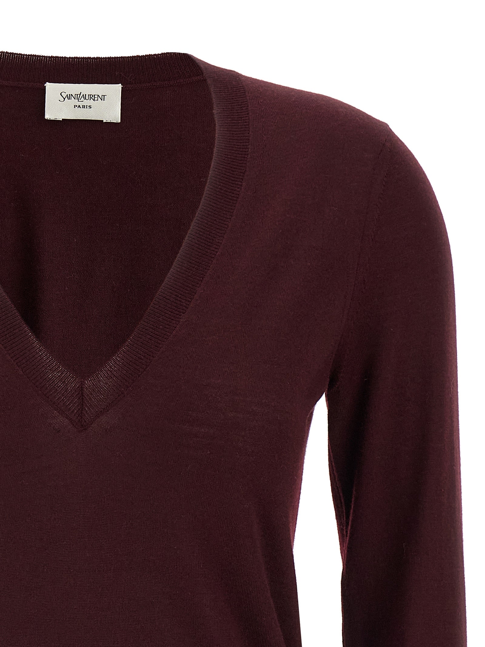 Wool sweater Bordeaux Virgin Sweater, Cardigans